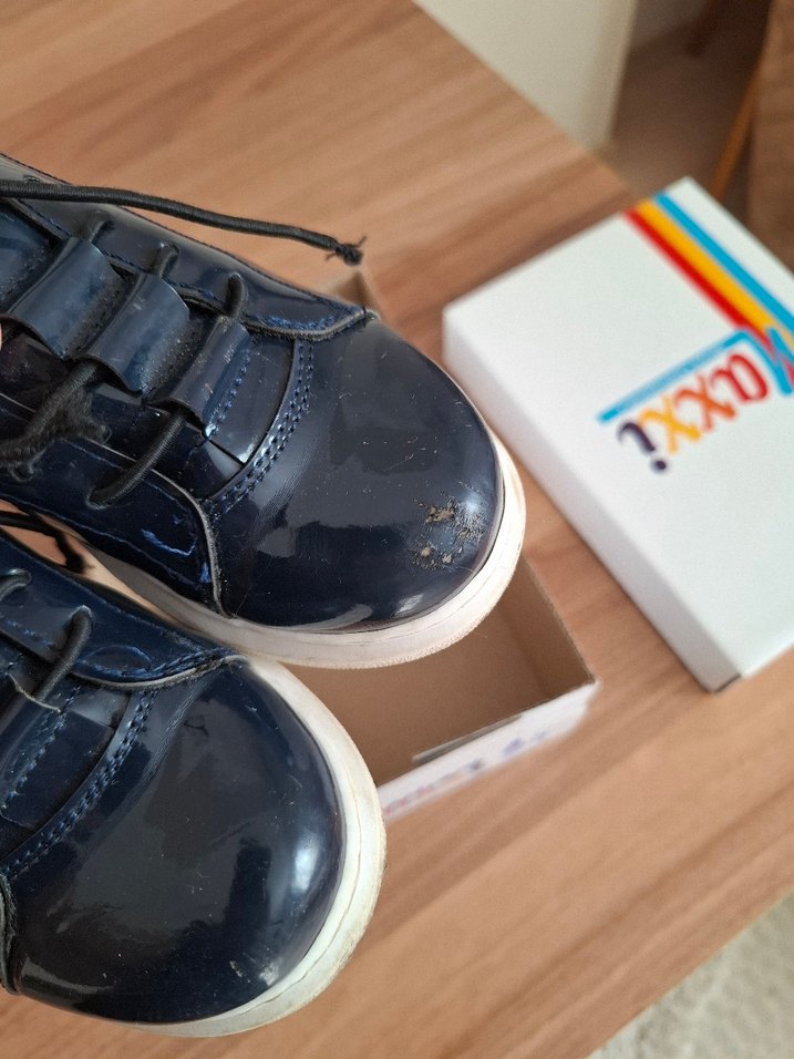 Lacivert rugan erkek çocuk casual ayakkabı - Görsel 3