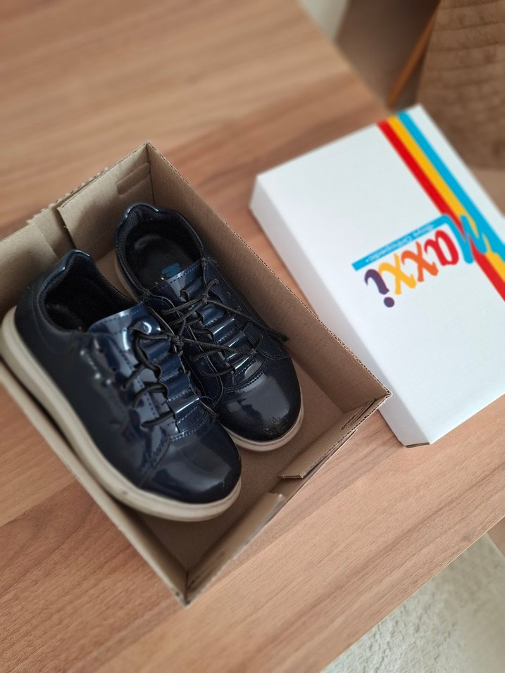 Lacivert rugan erkek çocuk casual ayakkabı - Görsel 2