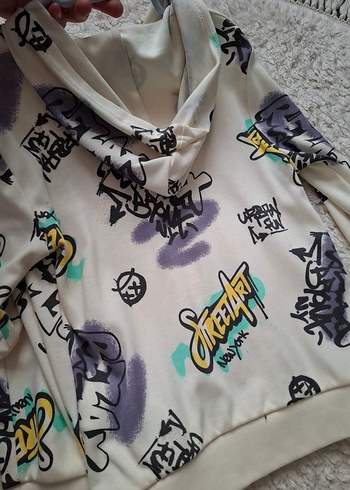 LCW Kids Erkek Kapüşonlu Baskılı Sweatshirt - Görsel 2