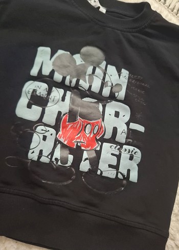 Siyah Mickey Baskılı Erkek Çocuk Eşofman Takımı - Görsel 2