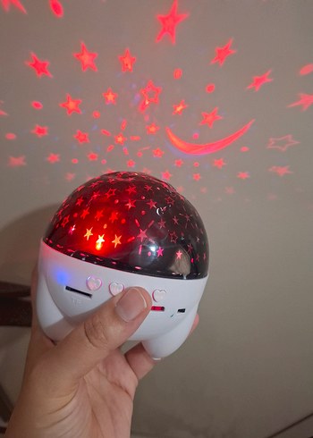 Yıldızlı Gece Projektörü BLUETOOTHLU ŞARJLI YILDIZ PROJEKSİYON - Görsel 9