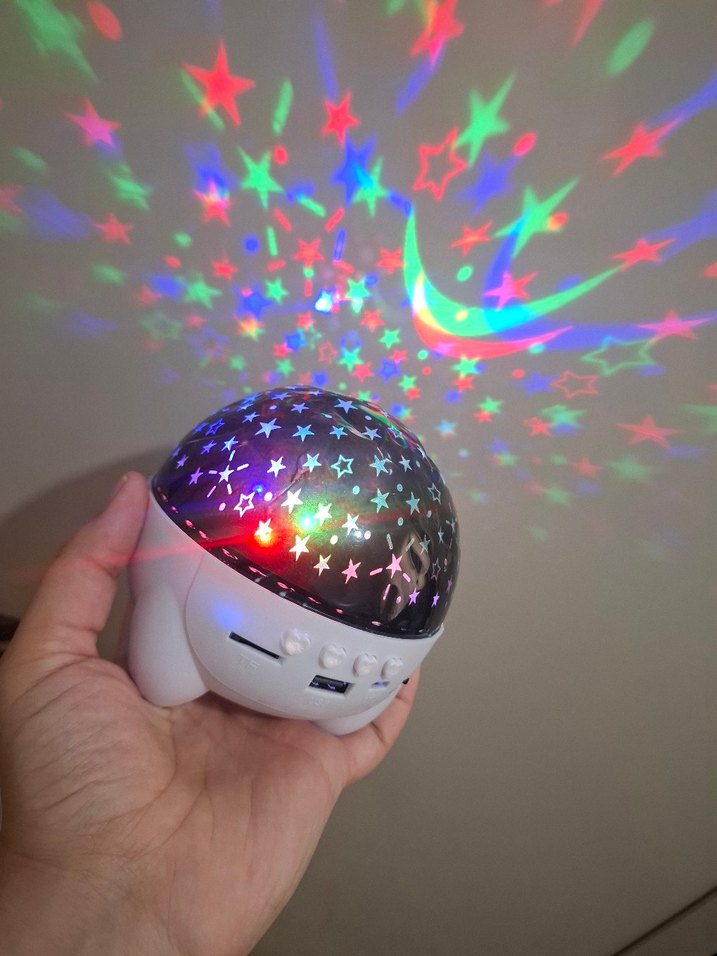 Yıldızlı Gece Projektörü BLUETOOTHLU ŞARJLI YILDIZ PROJEKSİYON - Görsel 3