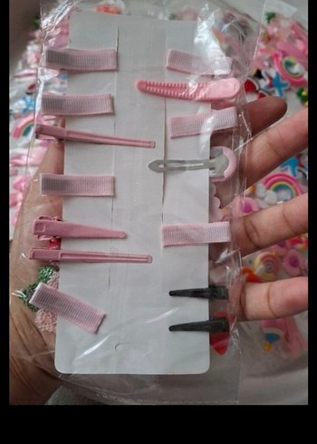 14 lü KARIŞIK Çocuk PENS PITPIT Toka Seti - Görsel 5