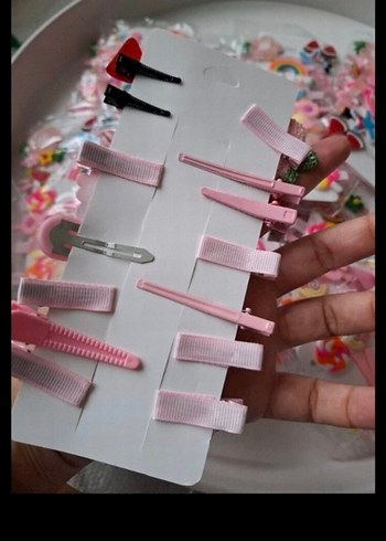 14 lü KARIŞIK Çocuk PENS PITPIT Toka Seti - Görsel 4