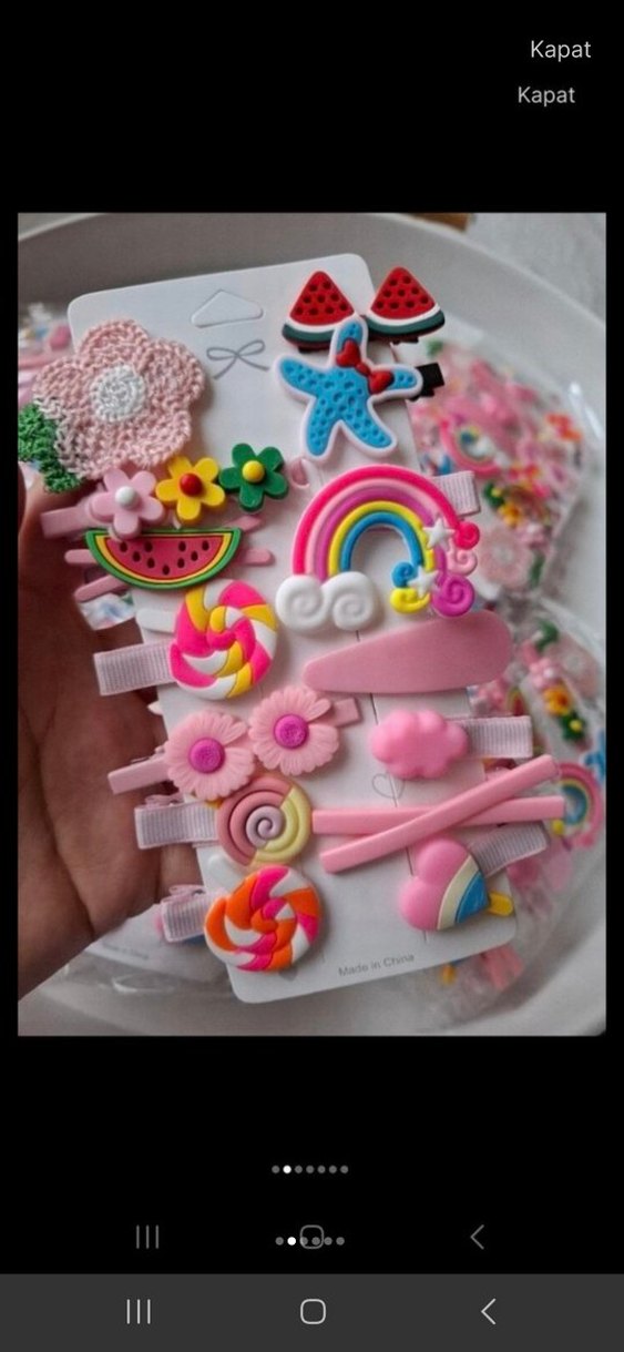 14 lü KARIŞIK Çocuk PENS PITPIT Toka Seti - Görsel 2