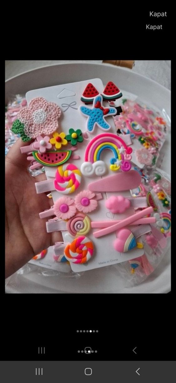 14 lü KARIŞIK Çocuk PENS PITPIT Toka Seti - Görsel 3