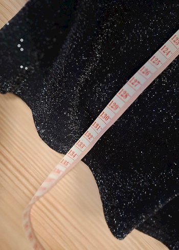 Siyah V Yakalı BALIK MODEL ZARİF simli Uzun Kadın Abiye Elbise - Görsel 8