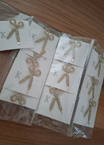 TAŞLI Makas FİGÜRLÜ TEL TOKA MAKAS FİGÜRLÜ TAŞLI BROŞ - Görsel 5