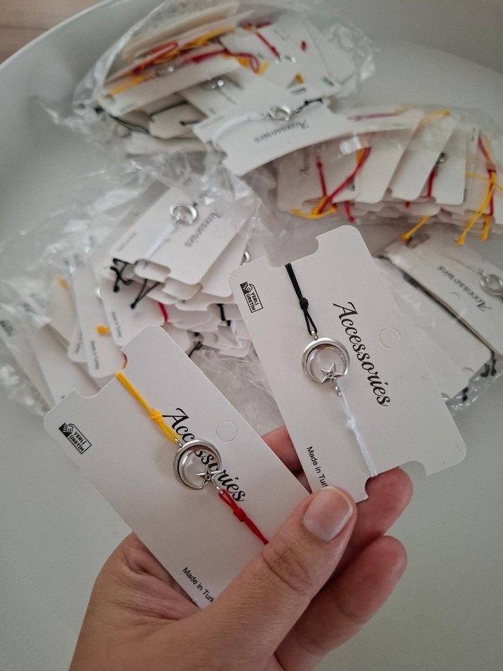 ayarlanabilir BJK taraftar bileklik Beşiktaş taraftar bileklik - Görsel 2