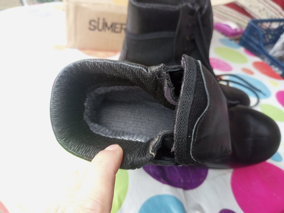 gerçek deri siyah bot 42 numara - Görsel 3