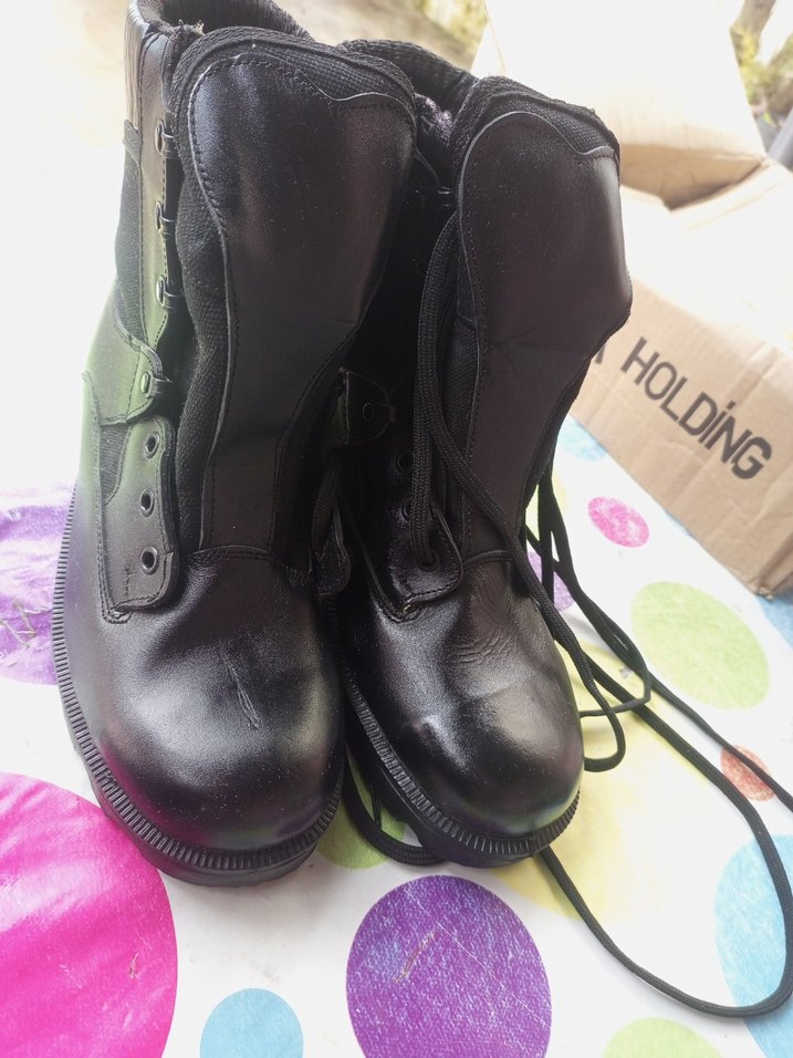 gerçek deri siyah bot 42 numara - Görsel 2