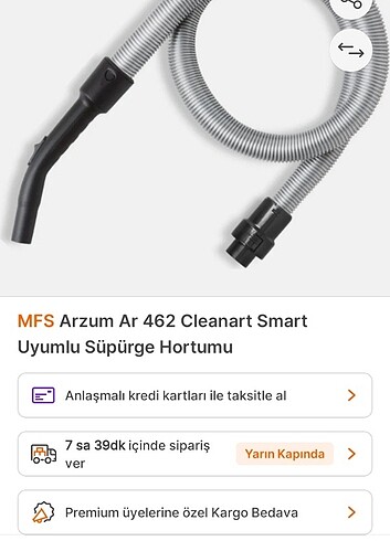  Beden Renk Arzum Elektrikli süpürge 