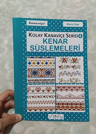 Kanaviçe etamin kitabı kenar süsleme