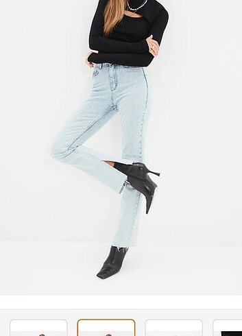 Trendyol yüksek bel slim flare jean