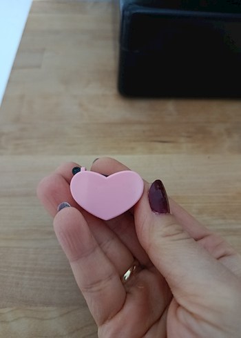 Kalp Şeklinde Pastel Pembe kalem tıraş - Görsel 3