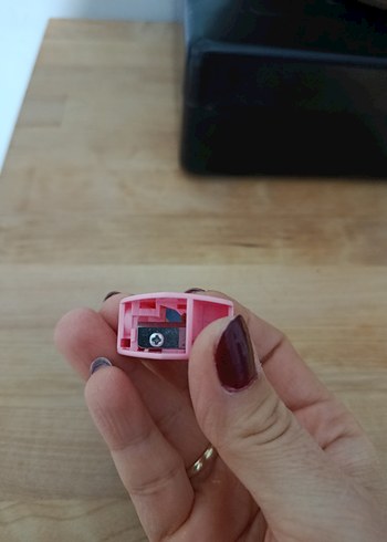 Kalp Şeklinde Pastel Pembe kalem tıraş - Görsel 2