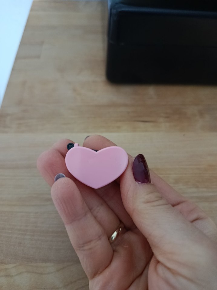 Kalp Şeklinde Pastel Pembe kalem tıraş - Görsel 3