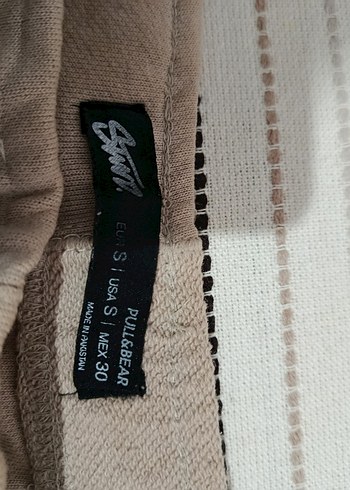 Bej Keten Kadın Midi Kumaş Pantolon - Görsel 4