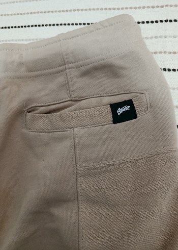 Bej Keten Kadın Midi Kumaş Pantolon - Görsel 2