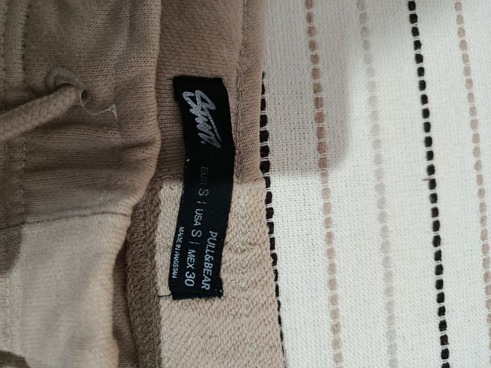 Bej Keten Kadın Midi Kumaş Pantolon - Görsel 4