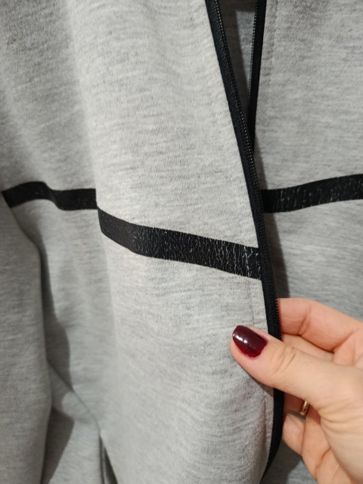 Gri Fermuarlı Erkek Spor Sweatshirt - Görsel 2