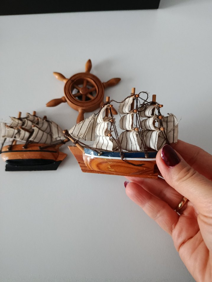 Ahşap Gemi Dümeni Magnet Seti - Görsel 3