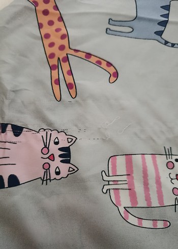 Kedi desenli fular - Görsel 3