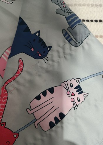 Kedi desenli fular - Görsel 4