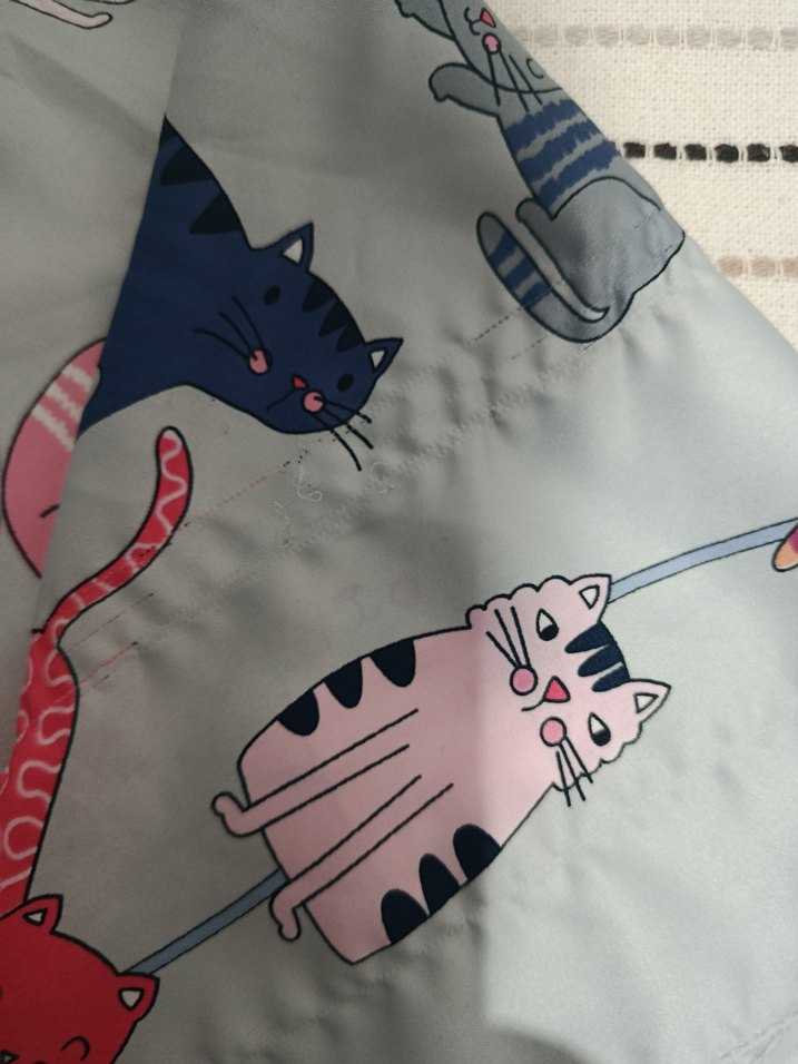 Kedi desenli fular - Görsel 4