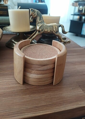 Ahşap bardak altlığı 