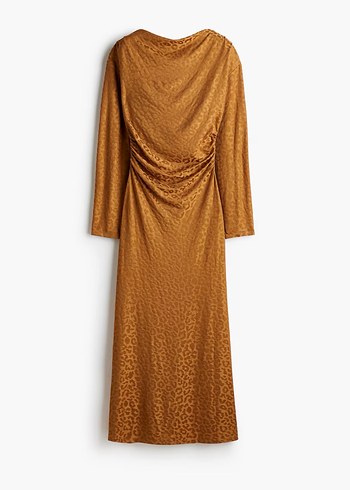 Kadın Camel Süet Mini Bluz - Görsel 4