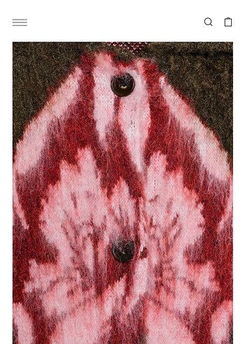 Bordo Bağlama Desenli Kadın Kürklü Midi Kaban - Görsel 7