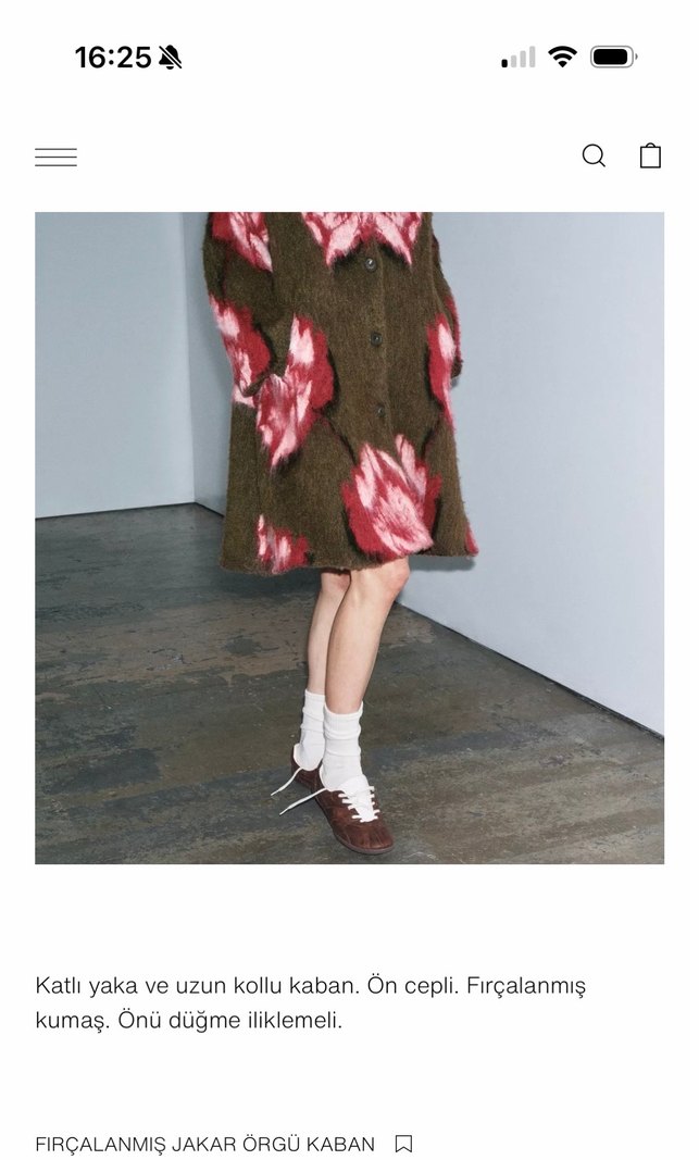 Bordo Bağlama Desenli Kadın Kürklü Midi Kaban - Görsel 5