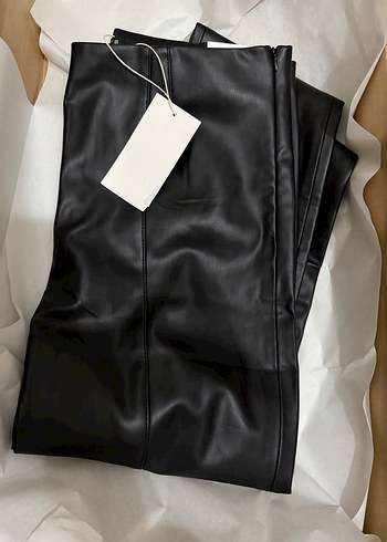 Deri Kadın Skinny Pantolon Camel Renk - Görsel 7