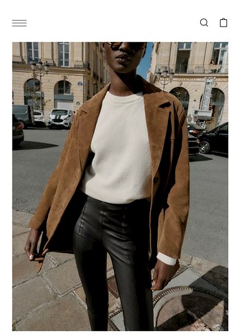 Deri Kadın Skinny Pantolon Camel Renk - Görsel 2