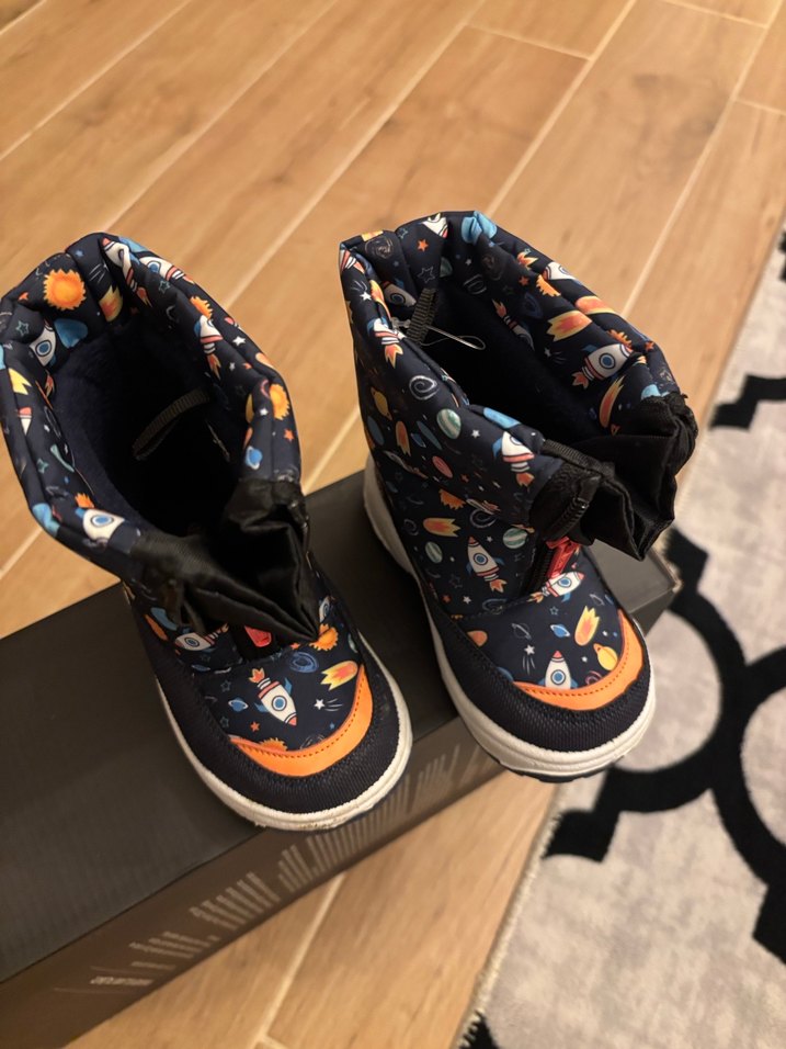 Çocuk Çok Renkli Baskılı Cırtlı Bot - Görsel 3