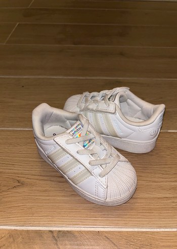 Kız Çocuk Beyaz Spor Ayakkabı Velcro Bağcıklı - Görsel 4