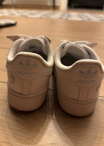 Kız Çocuk Beyaz Spor Ayakkabı Velcro Bağcıklı - Görsel 5