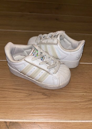 Kız Çocuk Beyaz Spor Ayakkabı Velcro Bağcıklı - Görsel 3