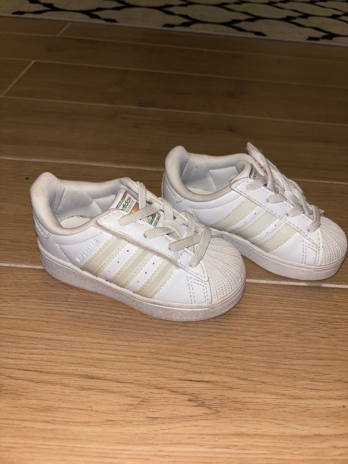 Kız Çocuk Beyaz Spor Ayakkabı Velcro Bağcıklı - Görsel 2