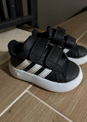 Siyah Erkek Çocuk Spor Ayakkabı Velcro - Görsel 2