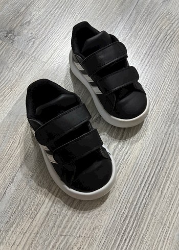 Siyah Erkek Çocuk Spor Ayakkabı Velcro - Görsel 4