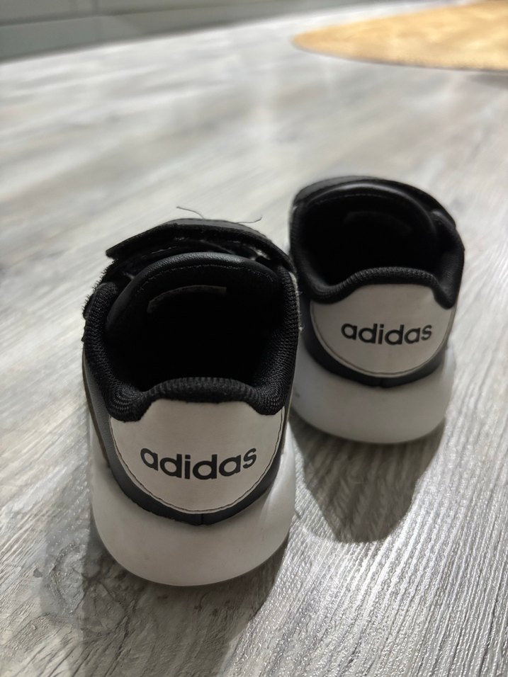 Siyah Erkek Çocuk Spor Ayakkabı Velcro - Görsel 5