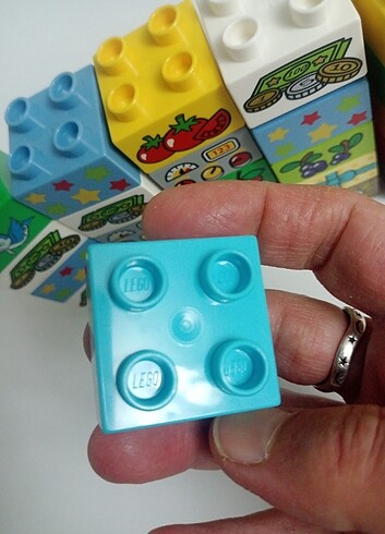  Beden Lego duplo baskılı kare tuğlalar fiyat 2Adet içindir #