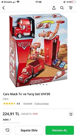 Disney cars tır