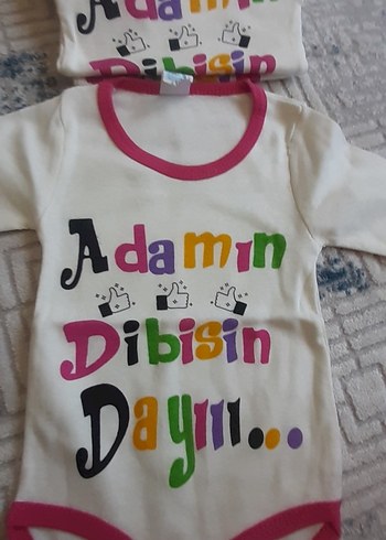 6 Ay Beden pembe Renk Diger Kız Bebek Uzun Kollu Baskılı Body