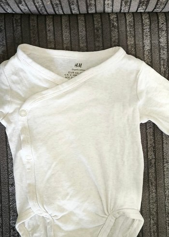 Gri Kısa Kollu Pamuklu Bebek Body - Görsel 5