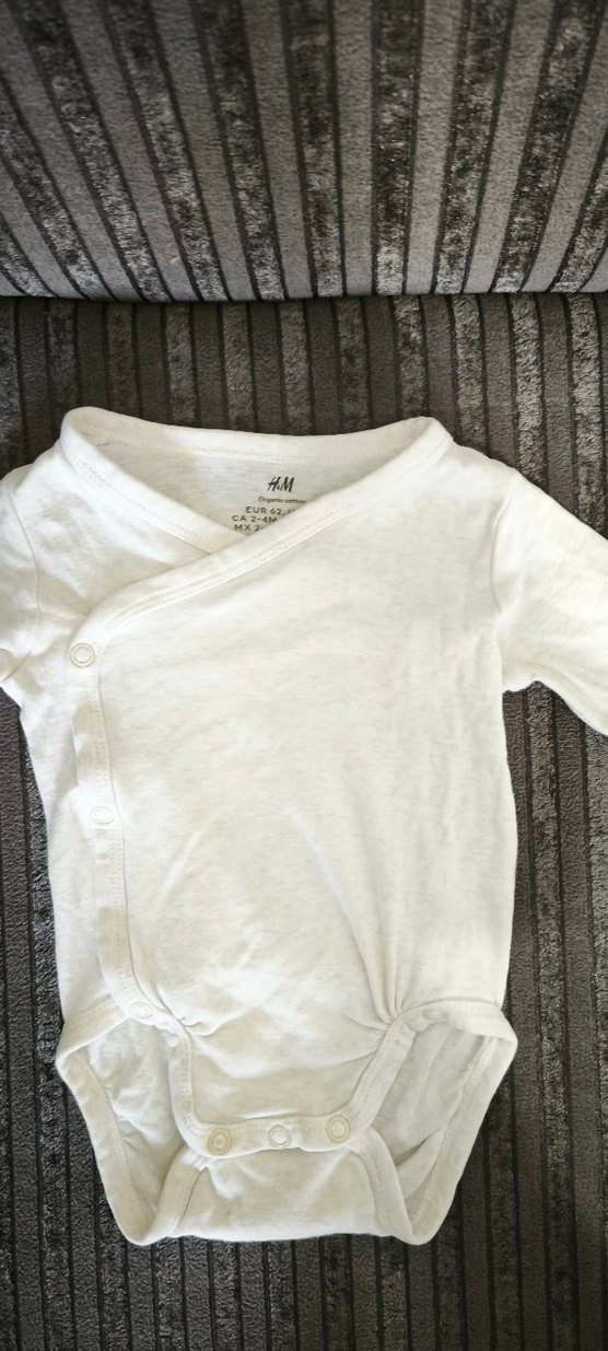 Gri Kısa Kollu Pamuklu Bebek Body - Görsel 5