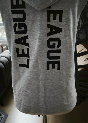 Gri Erkek Çocuk Uzun Kollu Baskılı Tişört - Görsel 2