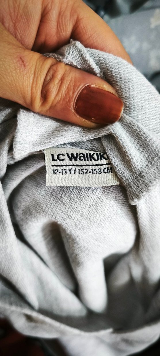 Gri Erkek Çocuk Uzun Kollu Baskılı Tişört - Görsel 3